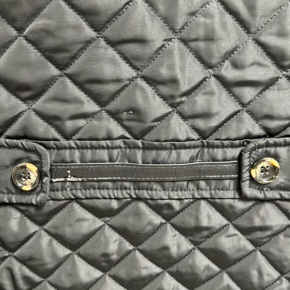 Jones New York Black Quilted Button Jacket Size Large - Picture 6 of 10